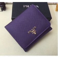 Portofele Prada 1M0176 din piele Saffiano violet
