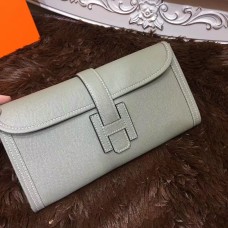 Geantă Hermes Epsom din piele Jige Clutch 29cm gri