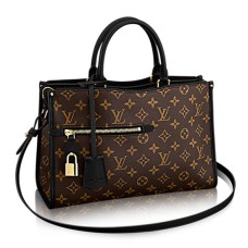 Geantă tote Louis Vuitton M43435 Popincourt MM din pânză cu monogramă