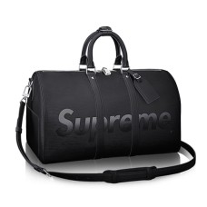 Geantă Louis Vuitton x Supreme Keepall Bandouliere 45 M53433 din piele Epi