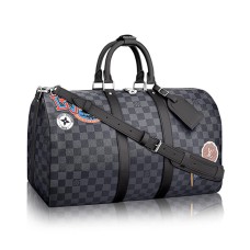Autocolante Louis Vuitton Keepall 45 Bandouliere N41057 Damier Graphite