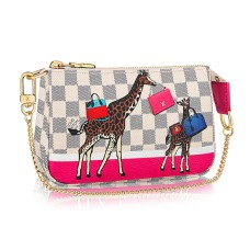 Louis Vuitton Mini Pochette Accesorii N62200 Damier Azur Canvas