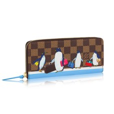 Portofel Louis Vuitton Clemence N64425 Damier Ebene Canvas