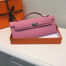 Geantă Hermes Kelly Cut 31cm Epsom din piele roz