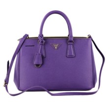 Geantă de mână Prada 2274 violet cu model de cruce