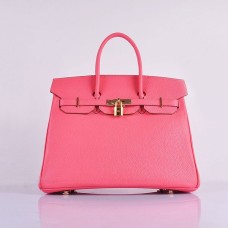 Genți de mână Hermes Birkin 35cm Togo din piele, roz pal, aurii