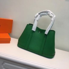 Geantă Hermes Garden Party mică, 31 cm, verde