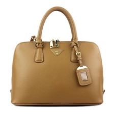 Geantă tote Prada 0812 Apricot cu model încrucișat