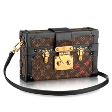 Geantă Louis Vuitton M40273 Petite Malle Crossbody Canvas Monogram