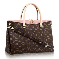 Geantă tote Louis Vuitton M40468 Pallas din pânză cu monogramă