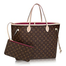 Geantă de umăr Louis Vuitton M41180 Neverfull GM din pânză cu monogramă