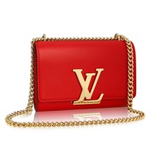 Geantă crossbody Louis Vuitton M41280 cu lanț Louise MM din piele de vițel