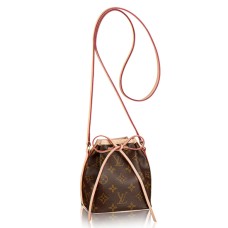 Geantă de umăr Louis Vuitton M41346 Nano Noe din pânză cu monogramă