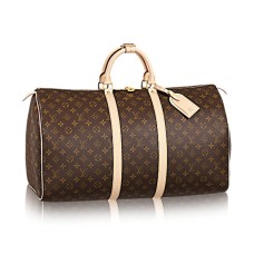 Geantă de voiaj Louis Vuitton M41424 Keepall 55 din pânză cu monogramă