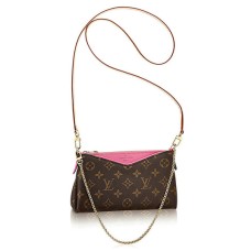 Geantă crossbody Louis Vuitton M41483 Pallas Clutch, canvas cu monogramă