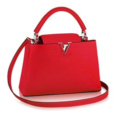 Geantă Louis Vuitton M42237 Capucines PM, piele Taurillon