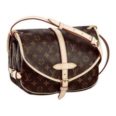 Geantă Louis Vuitton M42256 Saumur Crossbody Canvas cu Monogramă