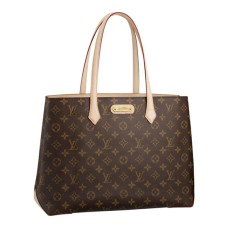 Geantă de umăr Louis Vuitton M45644 Wilshire MM din pânză cu monogramă