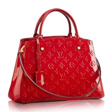 Geantă Louis Vuitton M50167 Montaigne MM Monogram Vernis