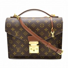 Louis Vuitton M51185 Monceau Geantă Crossbody Pânză Monogramă