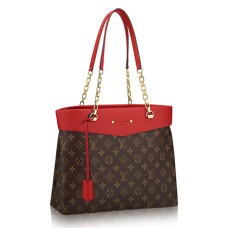 Geantă de umăr Louis Vuitton M51197 Pallas Shopper din pânză cu monogramă