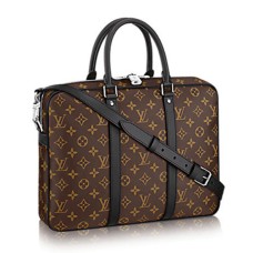Louis Vuitton M52005 Porte-Documents Voyage PM Servieta Monogram Macassar Canvas