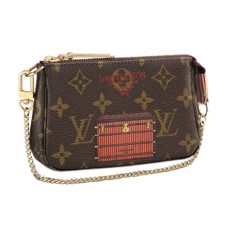 Louis Vuitton M60417 Mini Pouch Accesorii Trunks & Lock Monogram Canvas