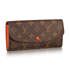 Portofel Louis Vuitton M60696 Emilie din pânză cu monogramă