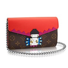 Portofel Louis Vuitton M61488 cu lanț, Totem Monogram Canvas