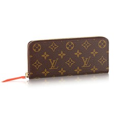 Portofel Louis Vuitton Clemence M61536 din pânză cu monogramă