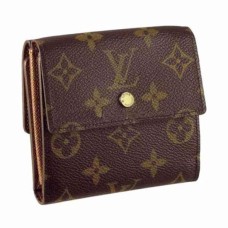 Portofel Louis Vuitton M61654 Elise din pânză cu monogramă