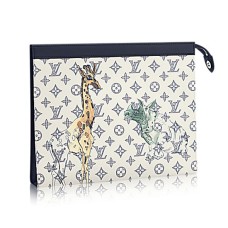 Pânză acoperită cu monogramă Louis Vuitton M66649 Pochette Voyage GM