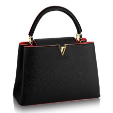 Geantă Louis Vuitton M95509 Capucines MM din piele Taurillon