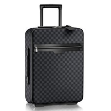 Louis Vuitton N23299 Pegase 55 Bagaj cu role Damier Graphite Canvas