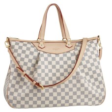 Geanta de umar Louis Vuitton N41111 Siracusa GM Damier Azur Canvas
