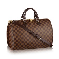 Geantă tote Louis Vuitton N41366 Speedy Bandouliere 35 Damier Ebene Canvas