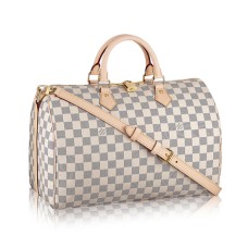 Geantă tote Louis Vuitton N41372 Speedy Bandouliere 35 Damier Azur Canvas