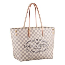 Geanta de umar Louis Vuitton N41375 Cabas MM Damier Azur Canvas