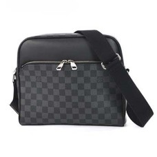 Geantă Louis Vuitton Dayton Reporter PM N41408, pânză Damier Graphite