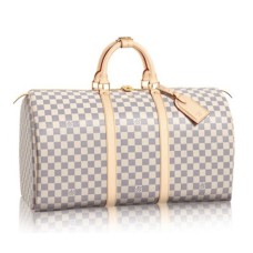 Geantă de voiaj Louis Vuitton N41430 Keepall 50 Damier Azur Canvas