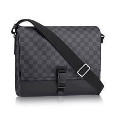Geantă Louis Vuitton N41458 Messenger MM din pânză Damier Graphite