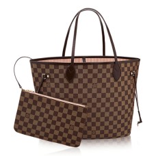 Geanta de umar Louis Vuitton N41603 Neverfull MM Damier Ebene Canvas