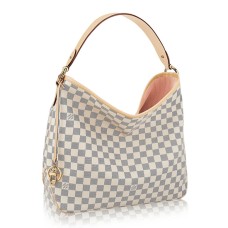 Geantă Louis Vuitton N41607 Delightful MM Hobo Bag Damier Azur Canvas