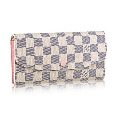 Louis Vuitton N41625 Emilie Portofel Damier Azur Canvas