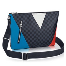 Geantă Louis Vuitton N41640 Mick MM Regatta din pânză Damier Cobalt