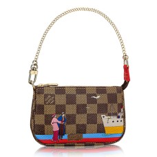 Louis Vuitton N41667 Mini Pochette Accesorii Damier Ebene Canvas