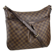 Geantă Louis Vuitton N42250 Bloomsbury GM de pânză Damier Ebene