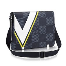 Geantă Louis Vuitton N44004 District MM Messenger Canvas Damier Cobalt