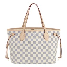 Geantă de umăr Louis Vuitton N51110 Neverfull PM Damier Azur Canvas