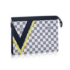 Geantă de călătorie Louis Vuitton N60049 Damier Azur Canvas MM